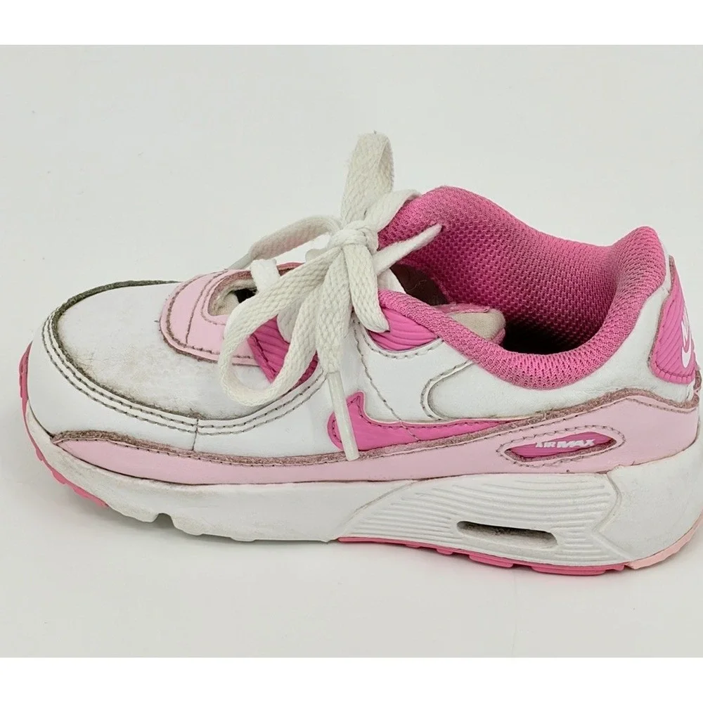 Nike Air Max 90 Playful Pink White Toddler Sneakers Size 8C FZ3557-100